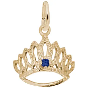 10 KT TIARA W/BIRTHSTONE-SEPT