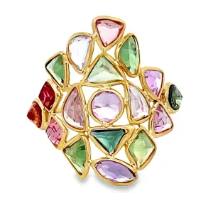 18K Tourmaline Cocktail Ring