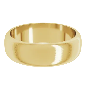 6mm Half Round Wedding Band