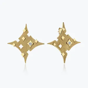 Altınbaş Star Gold Earrings