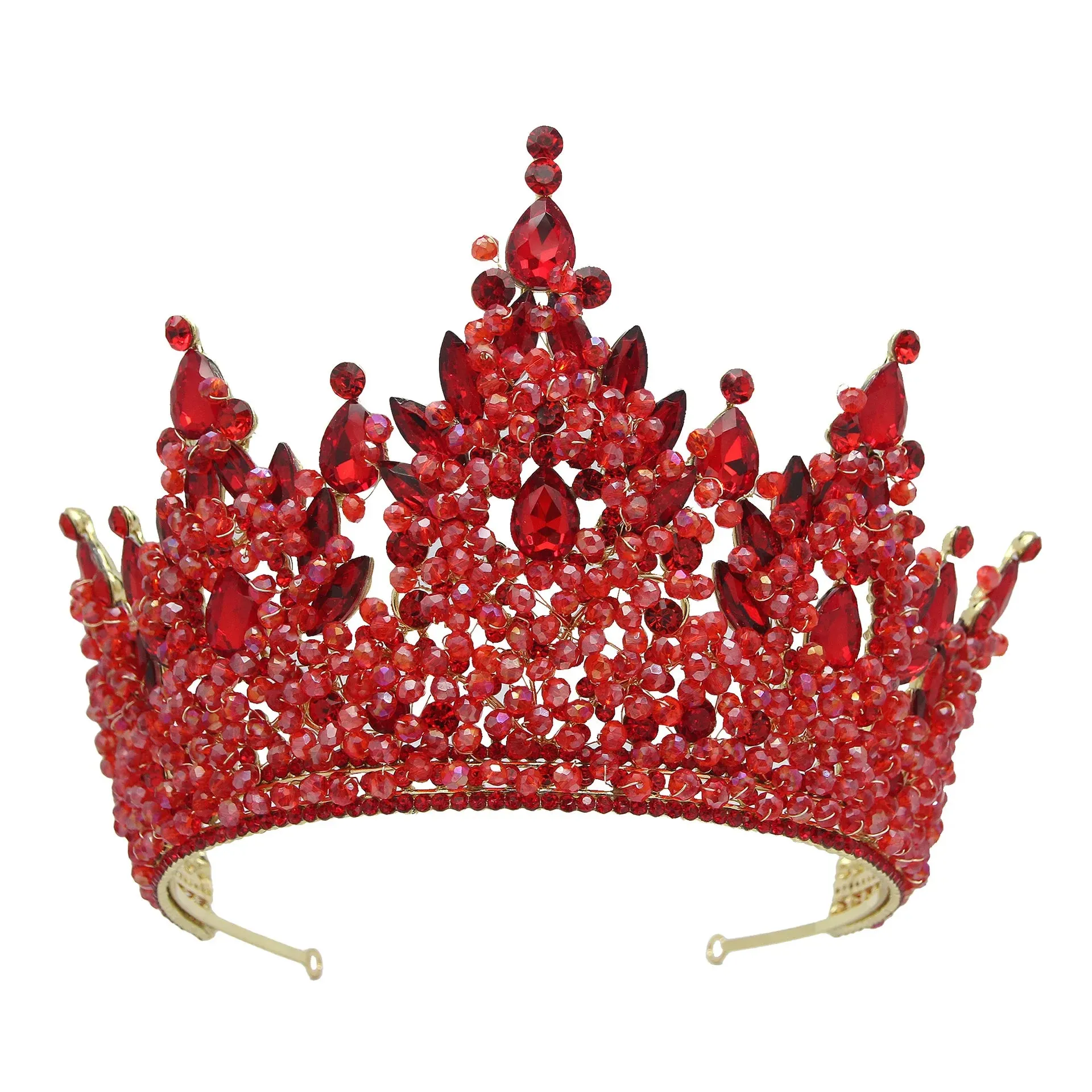 Big Crystal Royal Queen Crown Party Tiara Pageant Hair Accessories