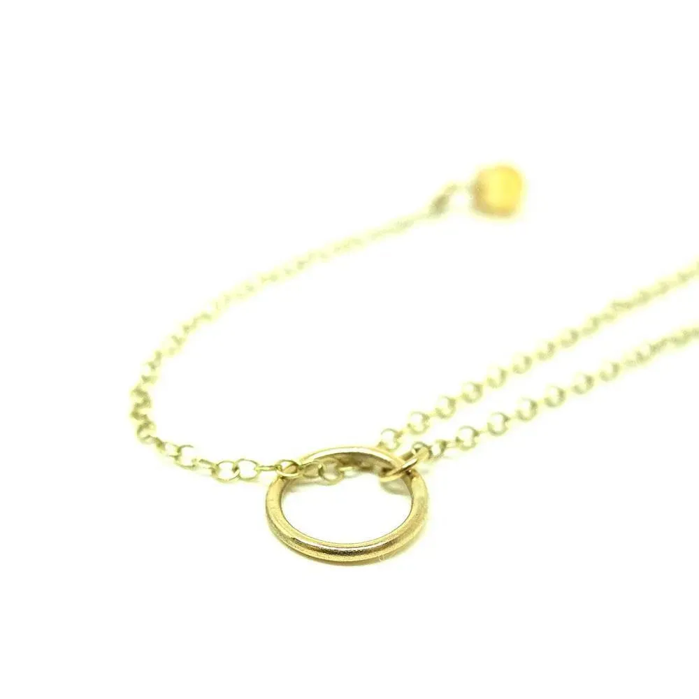 Bobbie Necklace | Handmade 9ct Yellow Gold Citrine Gemstone Lariat Necklace