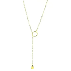 Bobbie Necklace | Handmade 9ct Yellow Gold Citrine Gemstone Lariat Necklace
