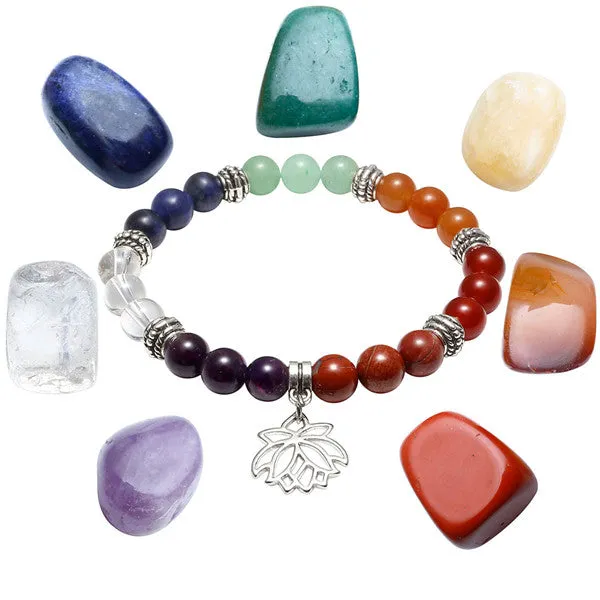 Chakra Bracelet & Stone Kit