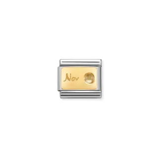 Composable Classic Link 030519/11 November Citrine In 18k Gold