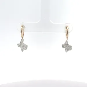 Diamond Texas Dangle Earrings Regard Jewelry Austin Texas