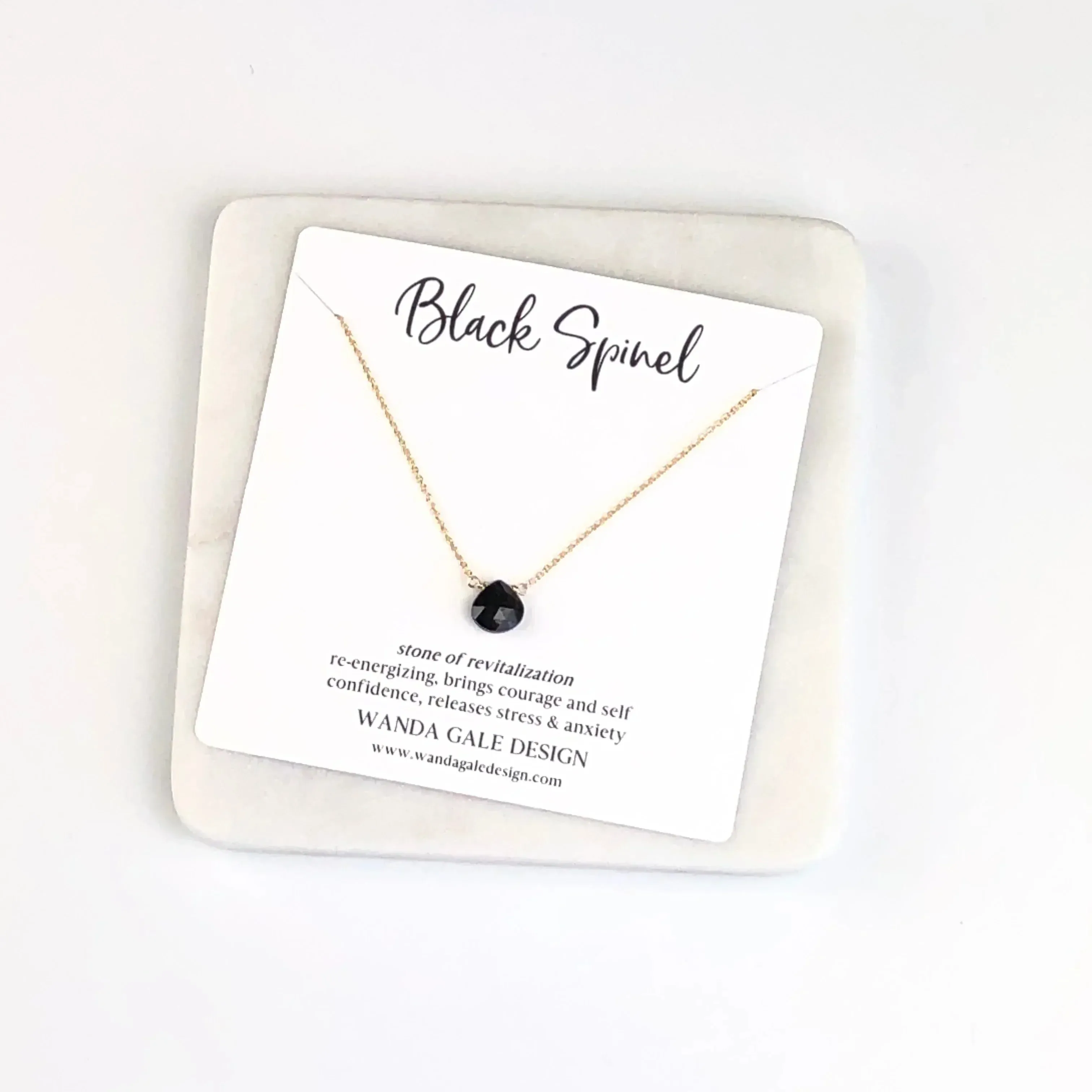 Energy stone necklace - Green Onyx