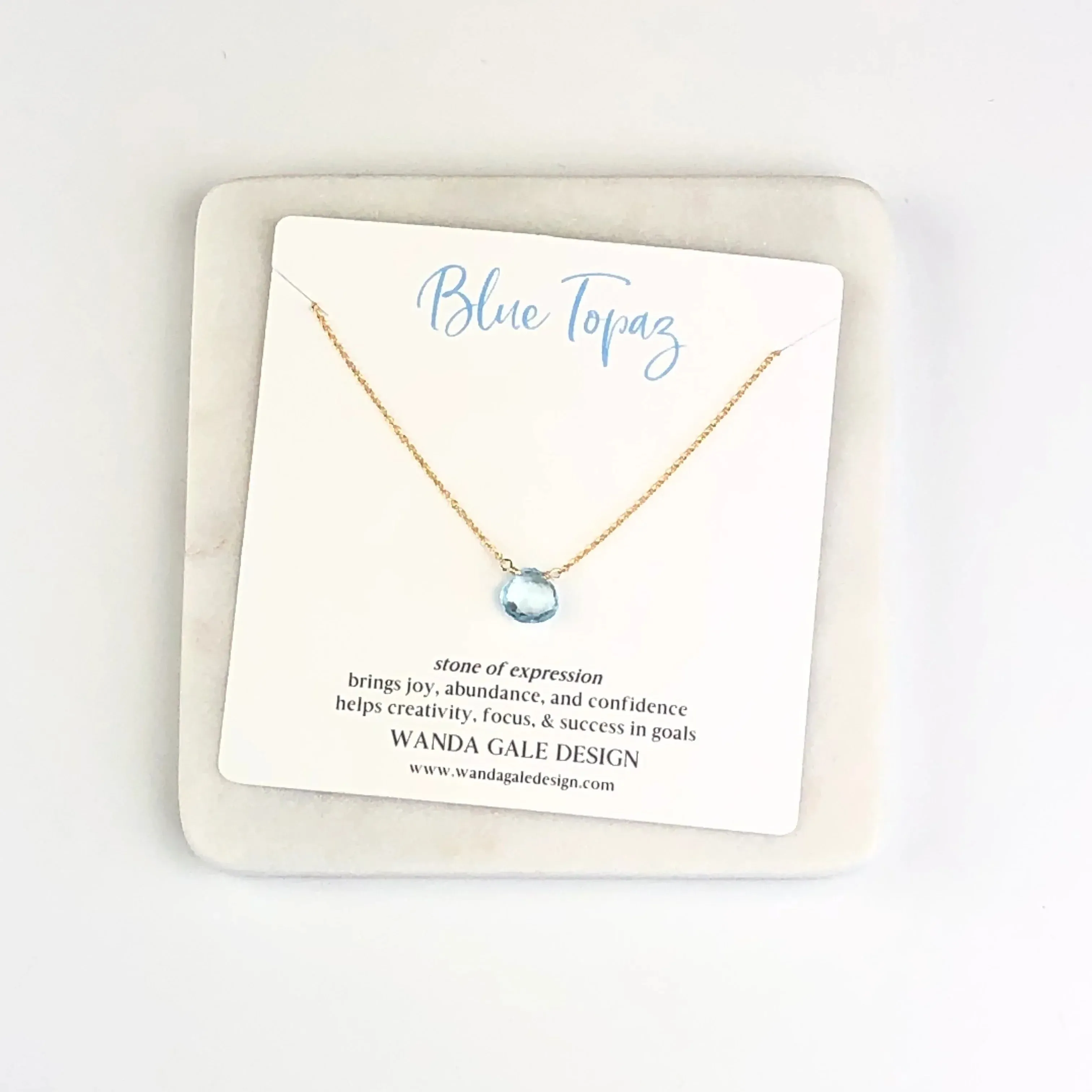 Energy stone necklace - Sapphire