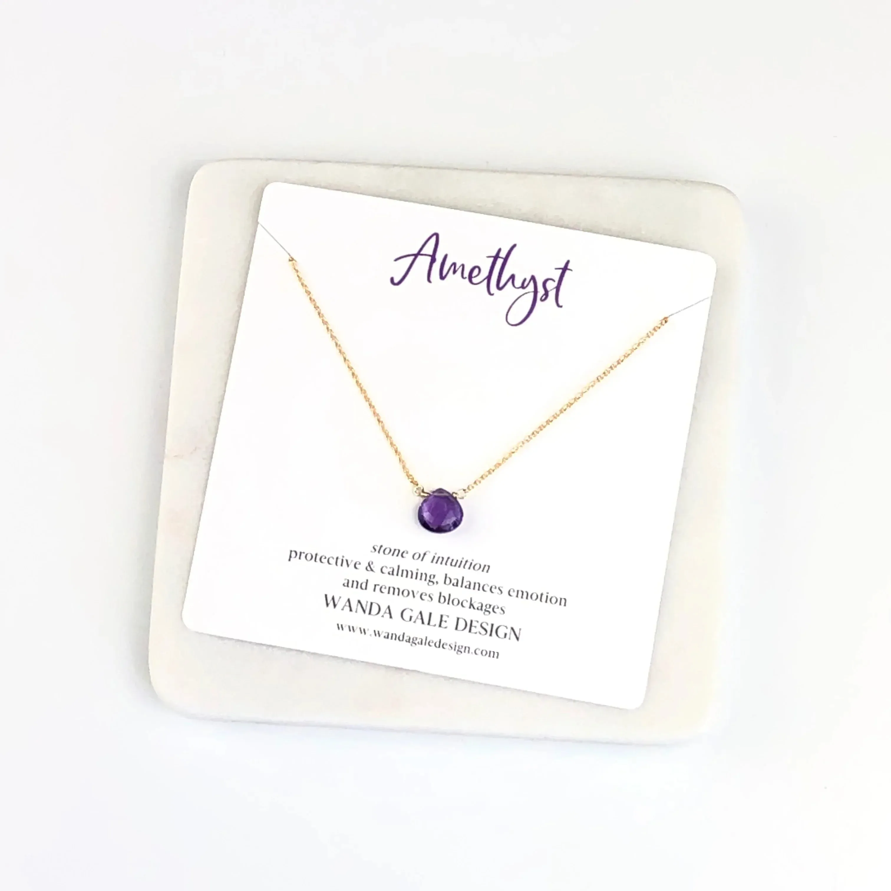 Energy stone necklace - Sapphire