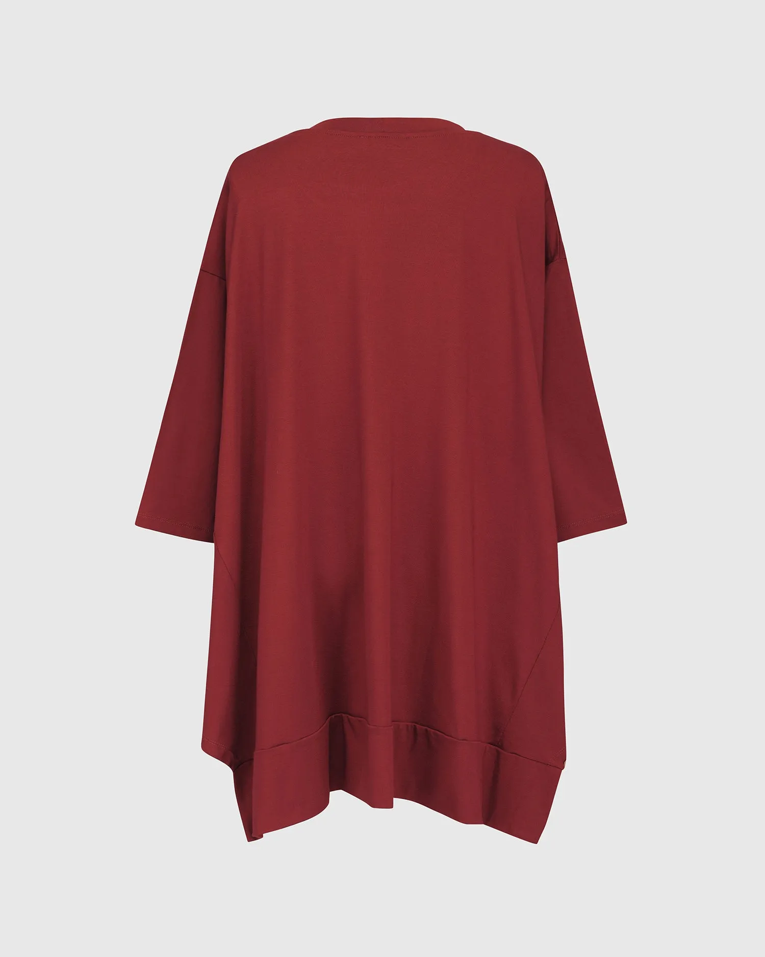 Essential Oversized Trapeze Top, Plum By Alembika