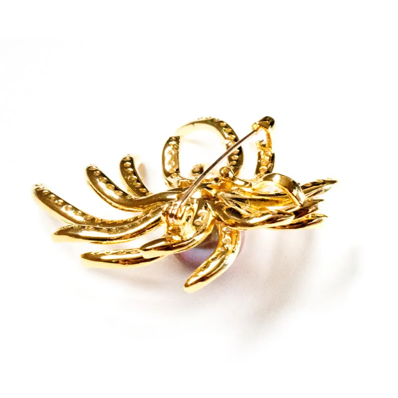 FIREWORK CELEBRATION EDISON PEARL BROOCH