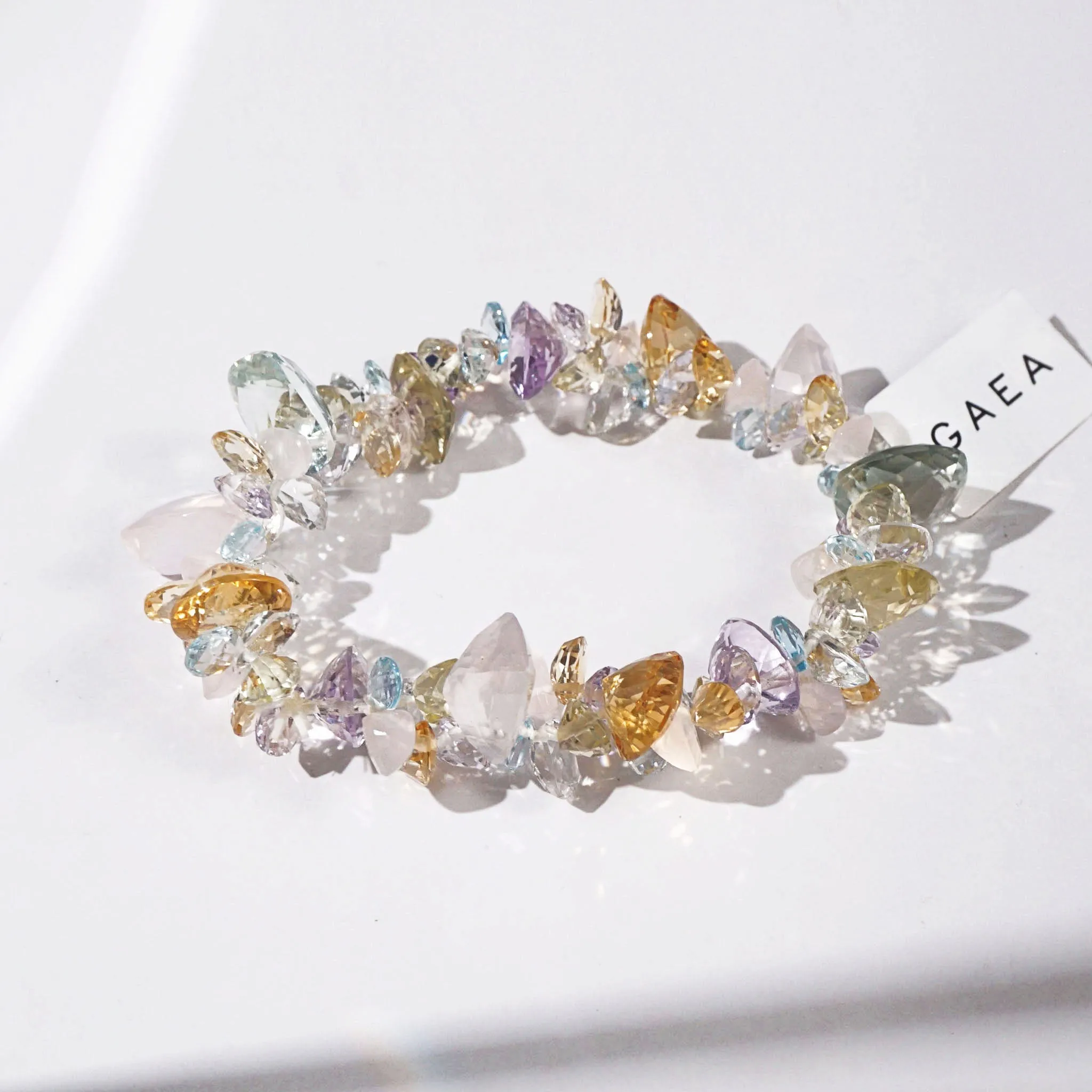 Gem-Grade Rose Quartz, Amethyst, Citrine, Prasiolite, Blue Topaz Briolette