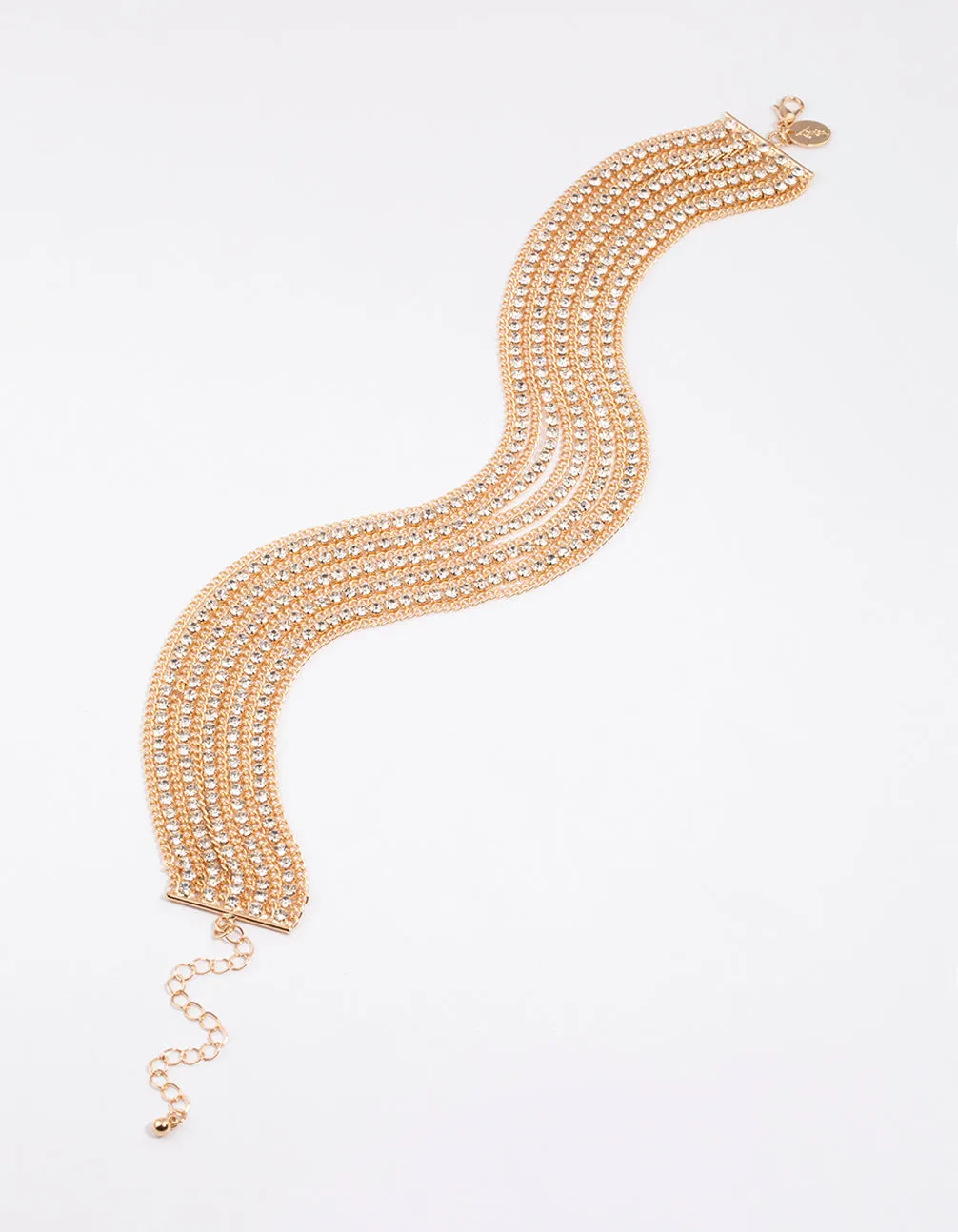 Gold Cupchain Layered Choker