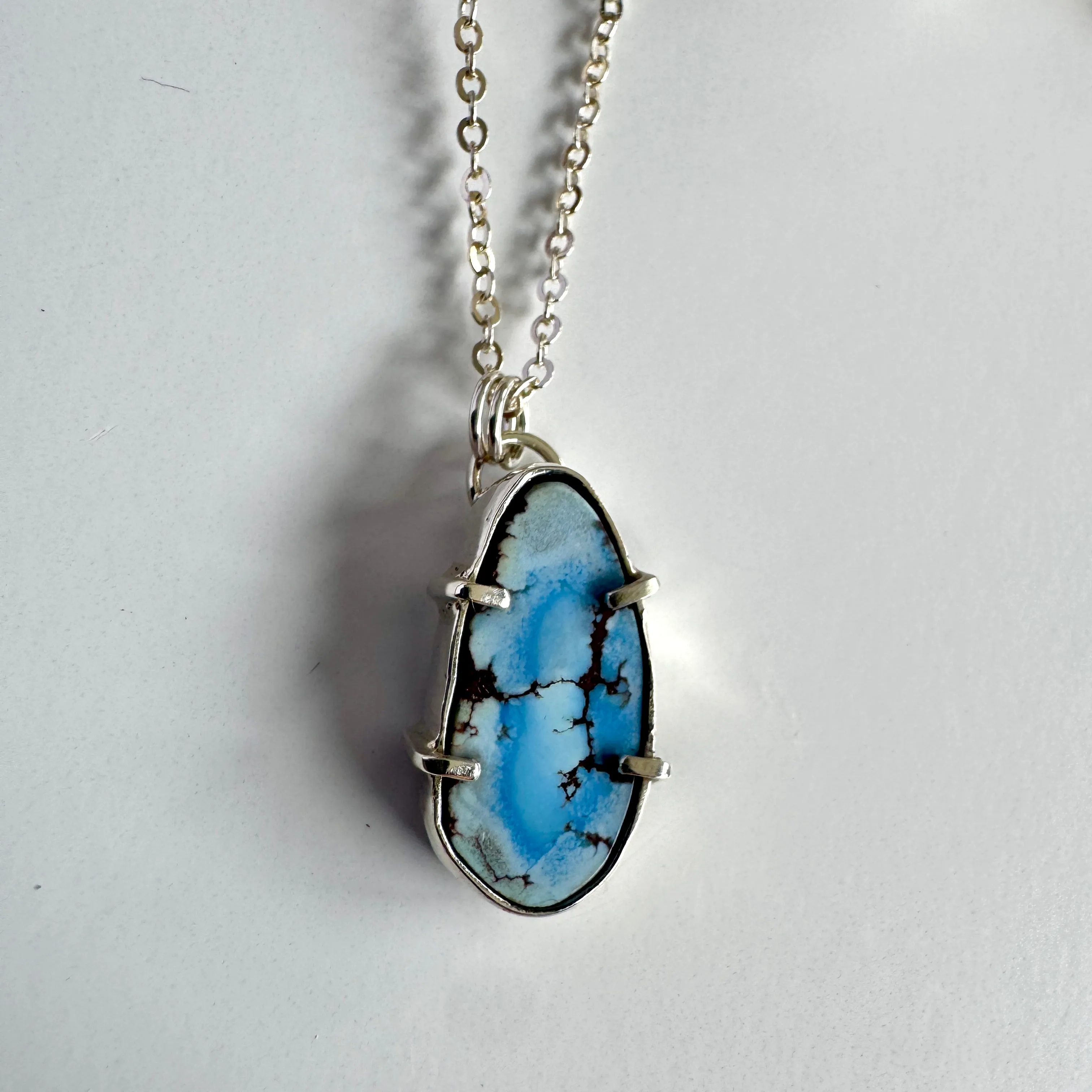 Golden Hills Turquoise Pendant with Prongs