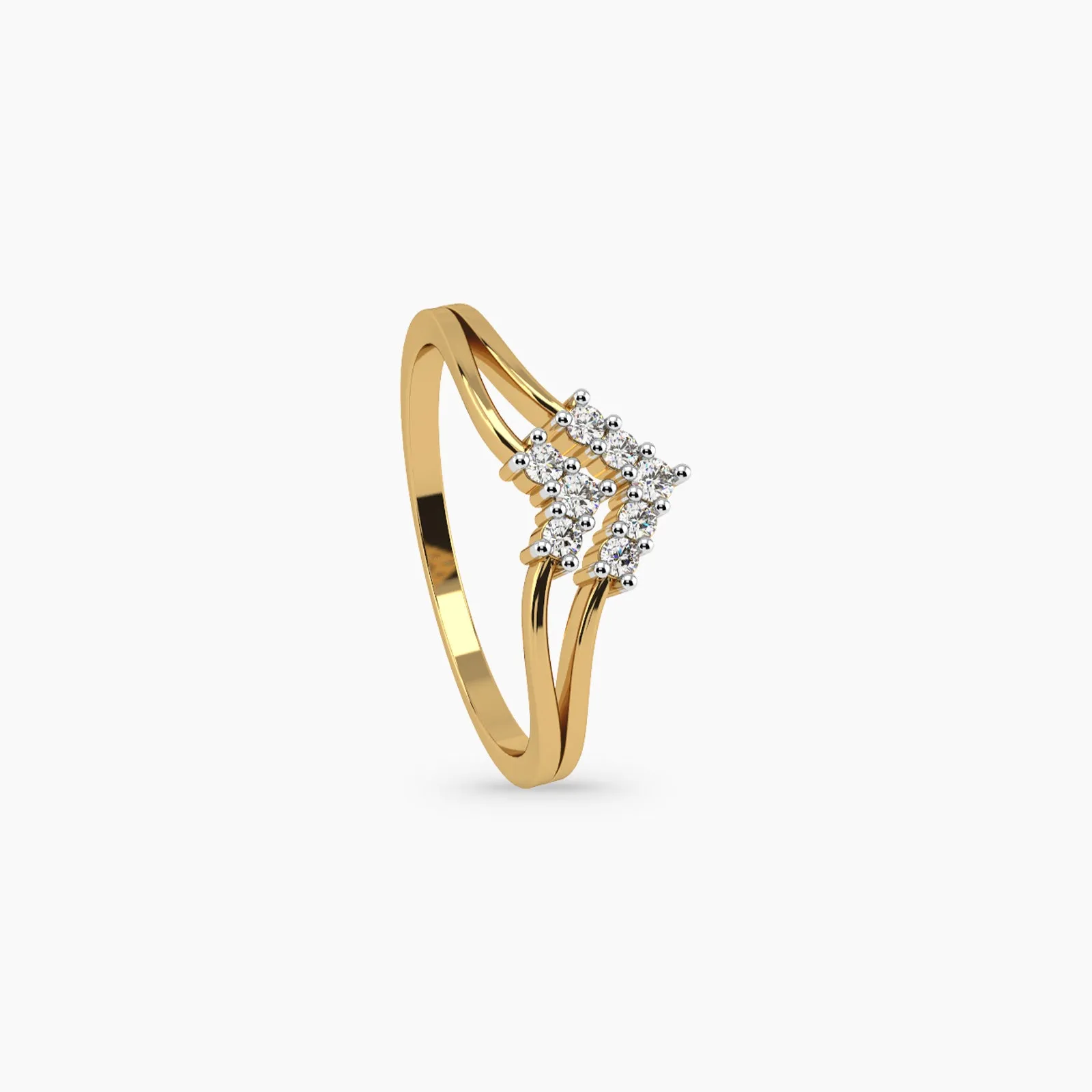 Golden Tiara Yellow Gold Diamond Ring
