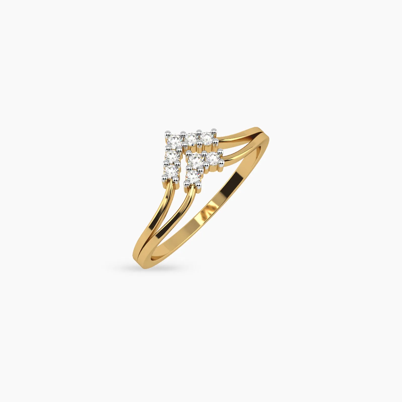 Golden Tiara Yellow Gold Diamond Ring