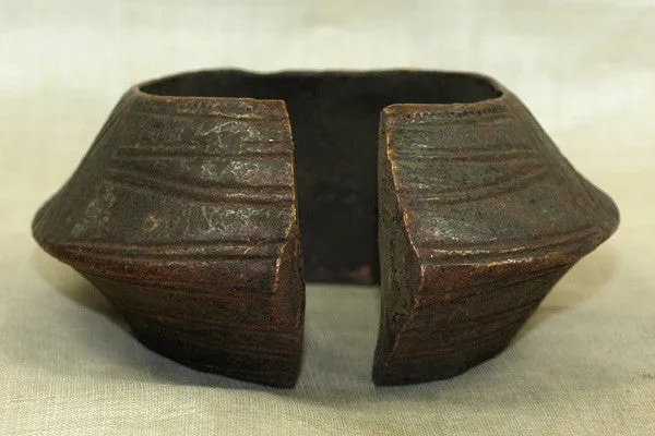 Heavy, Huge Bronze Anklet, Nigeria