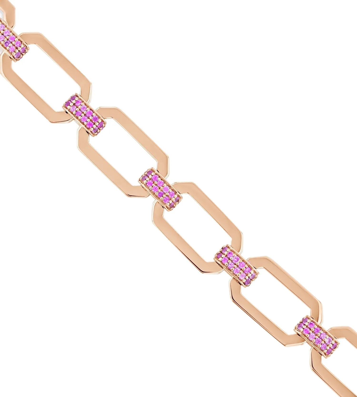 HEXA PINK CHAIN BRACELET
