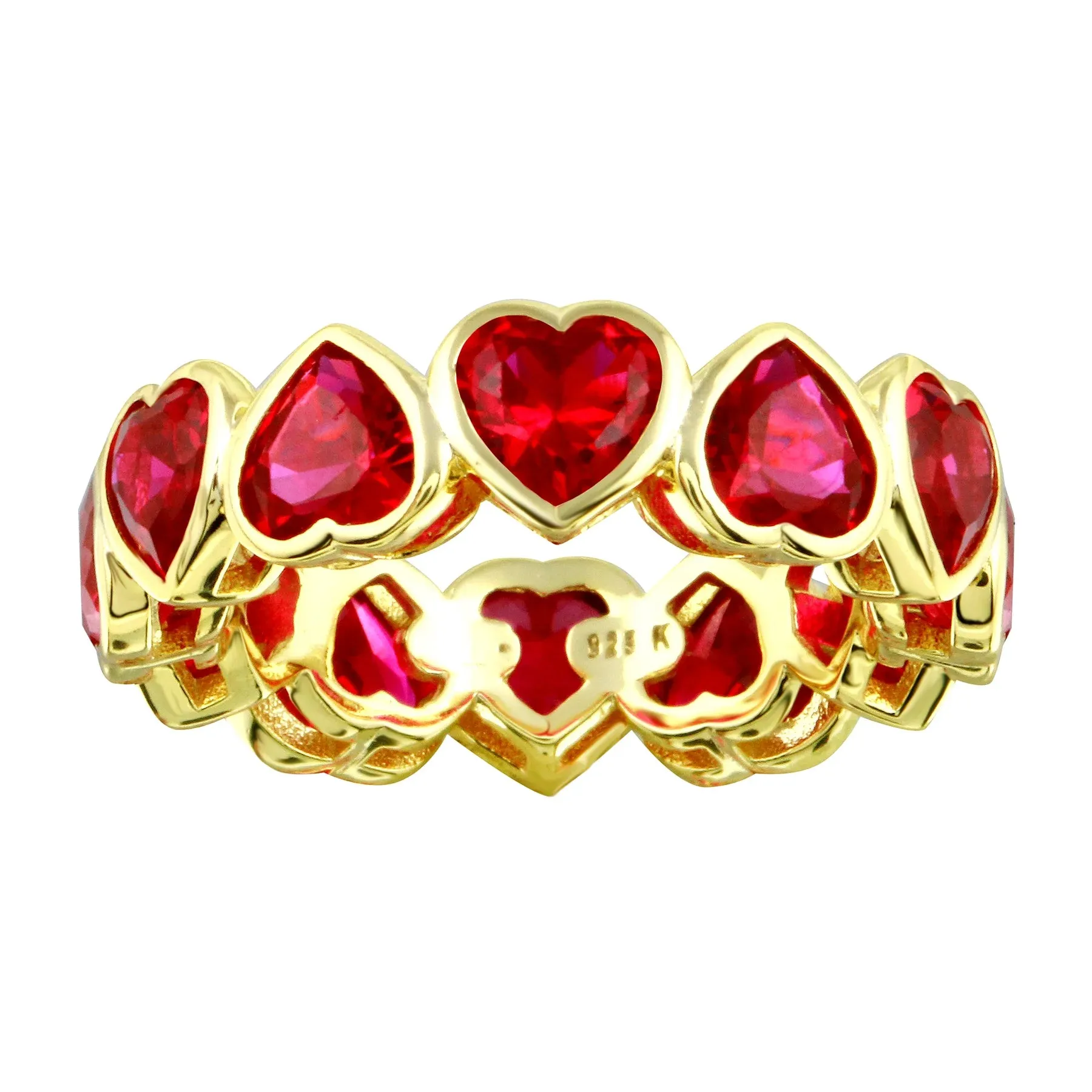 Jumbo Heart Eternity Ring