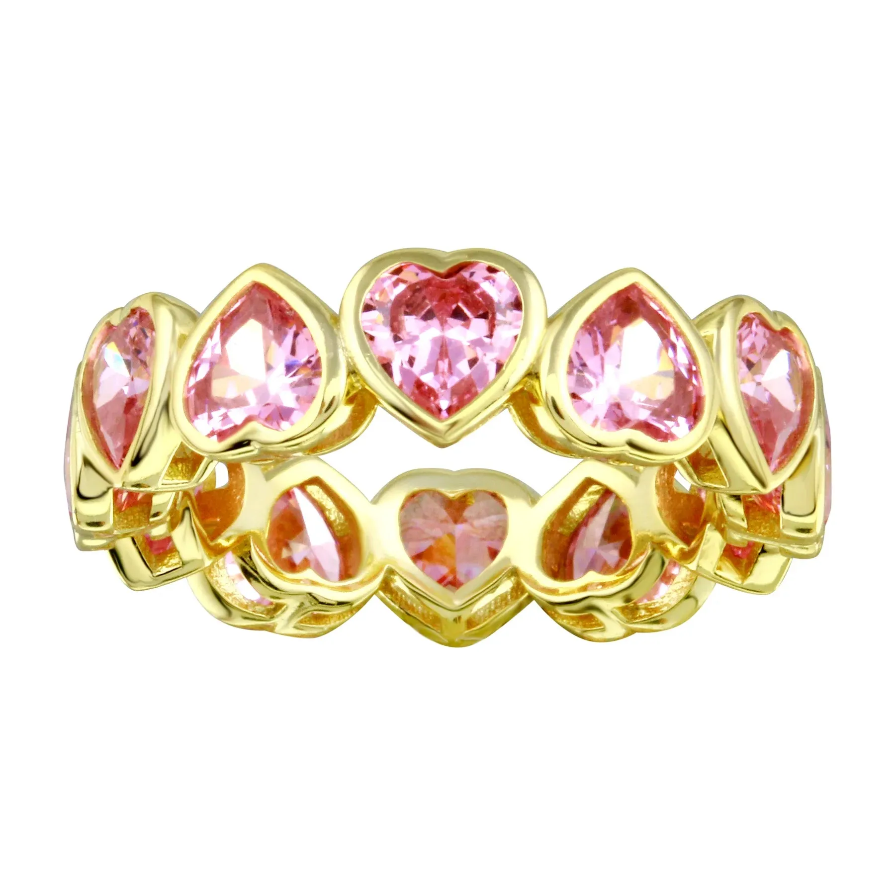 Jumbo Heart Eternity Ring