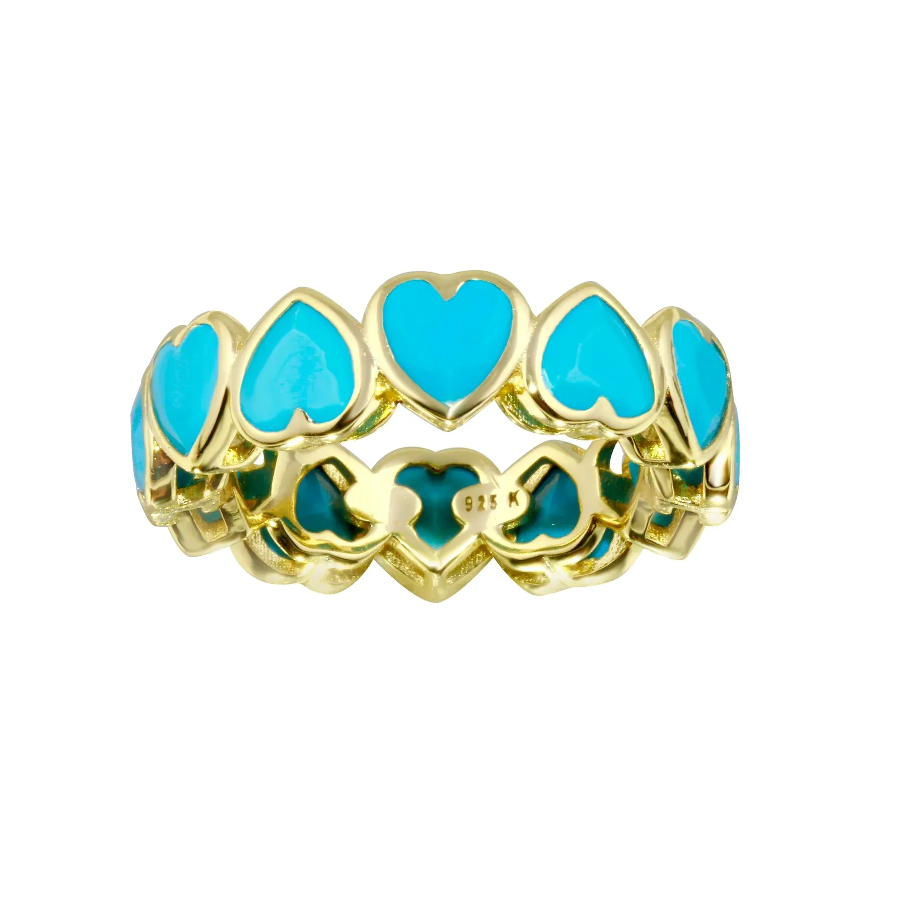 Jumbo Heart Eternity Ring