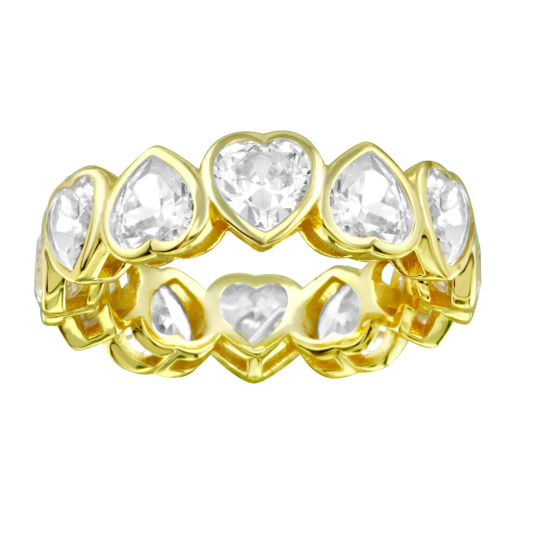 Jumbo Heart Eternity Ring