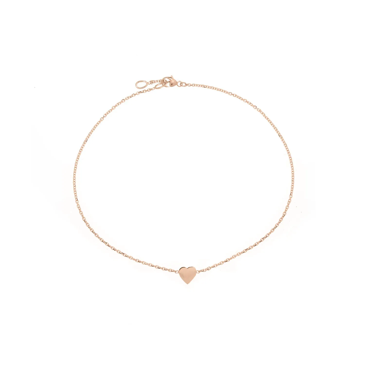 Love Letters Gold Heart Anklet