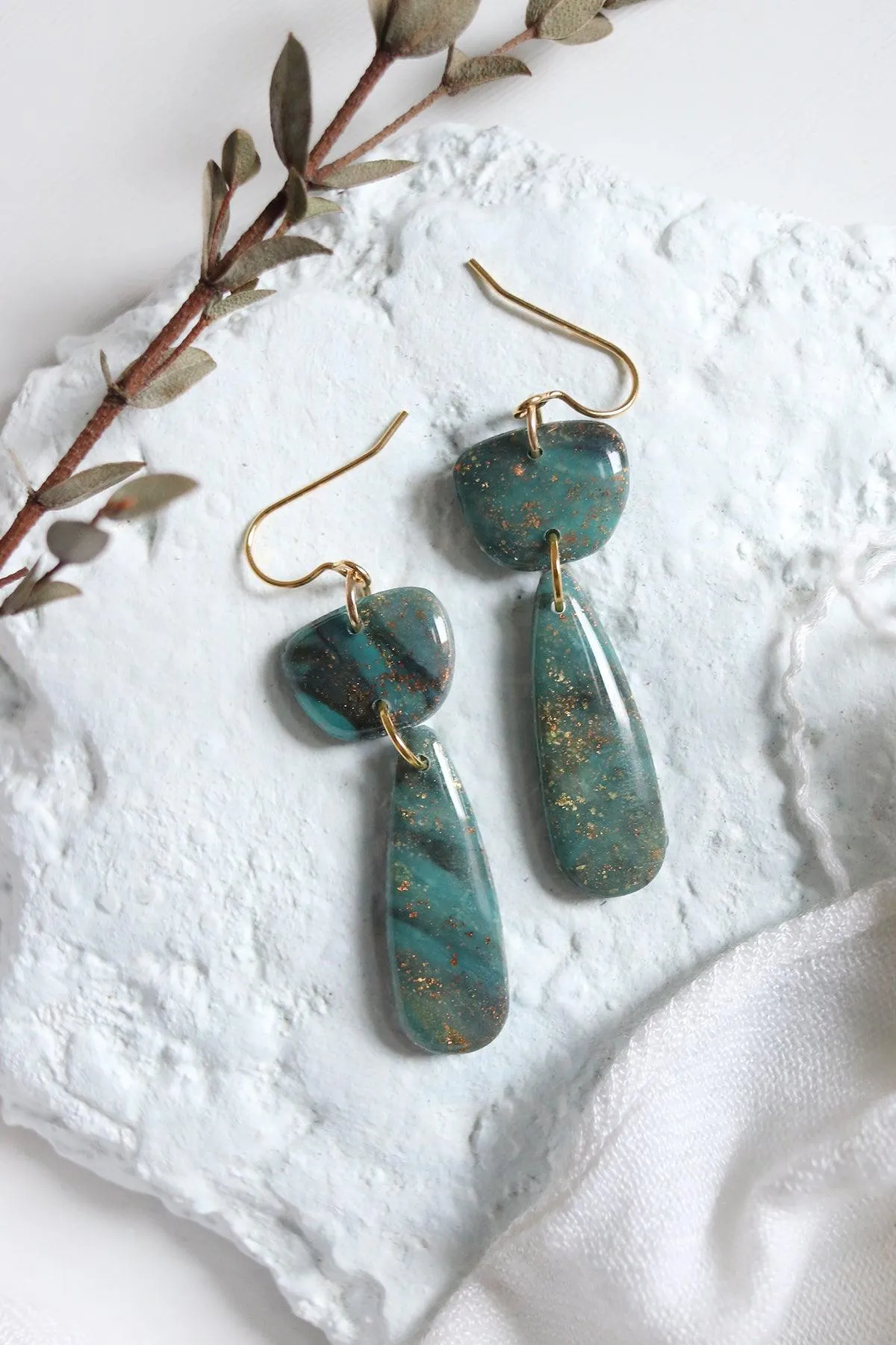 Malachite Earrings