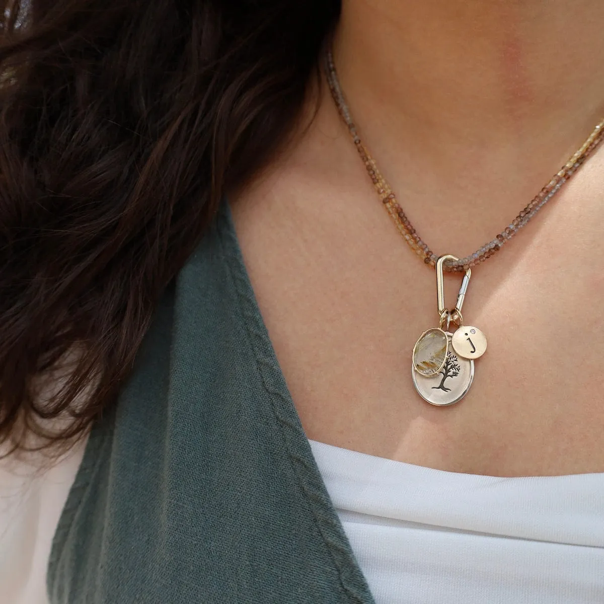 Ombre Golden Wrap Bracelet & Necklace