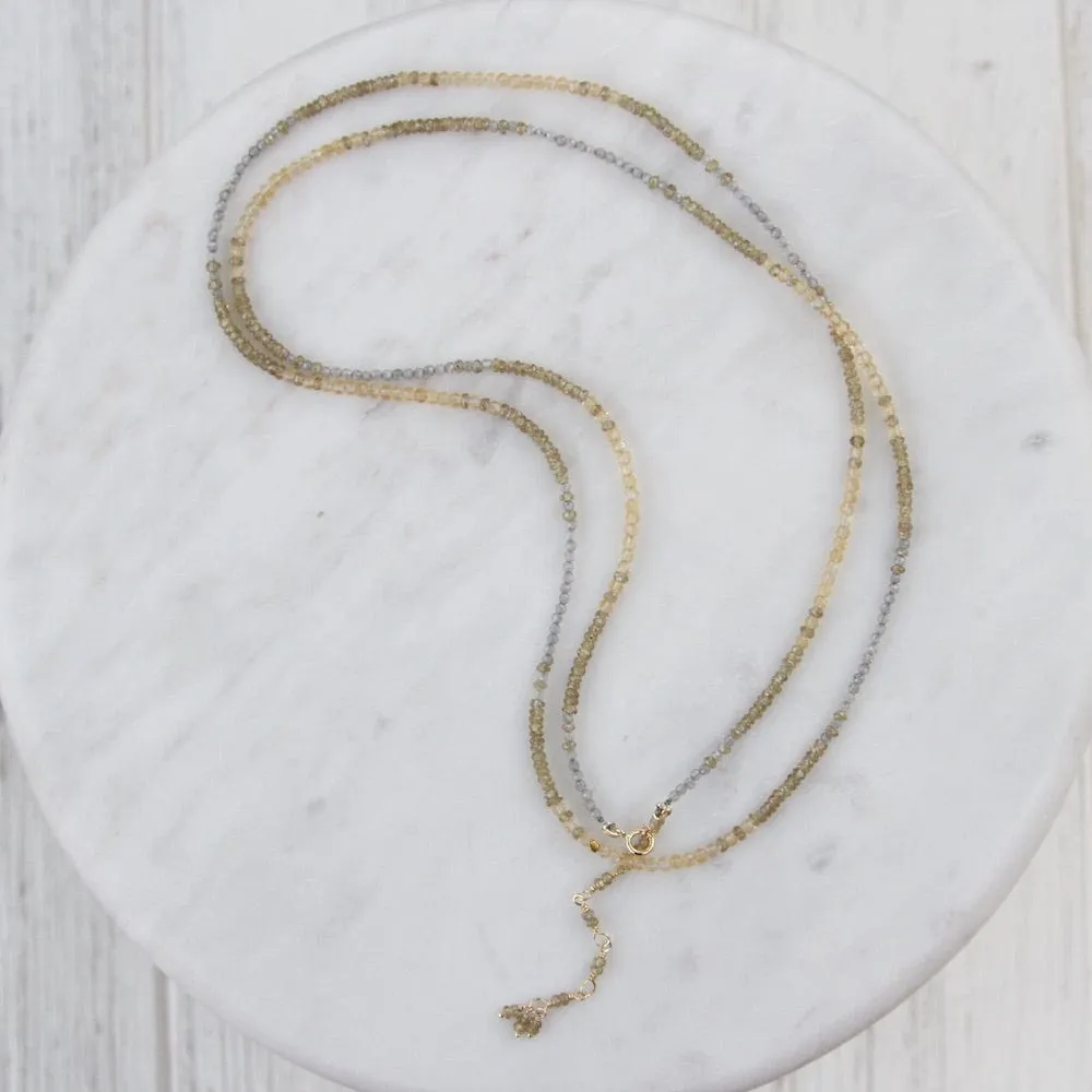 Ombre Golden Wrap Bracelet & Necklace