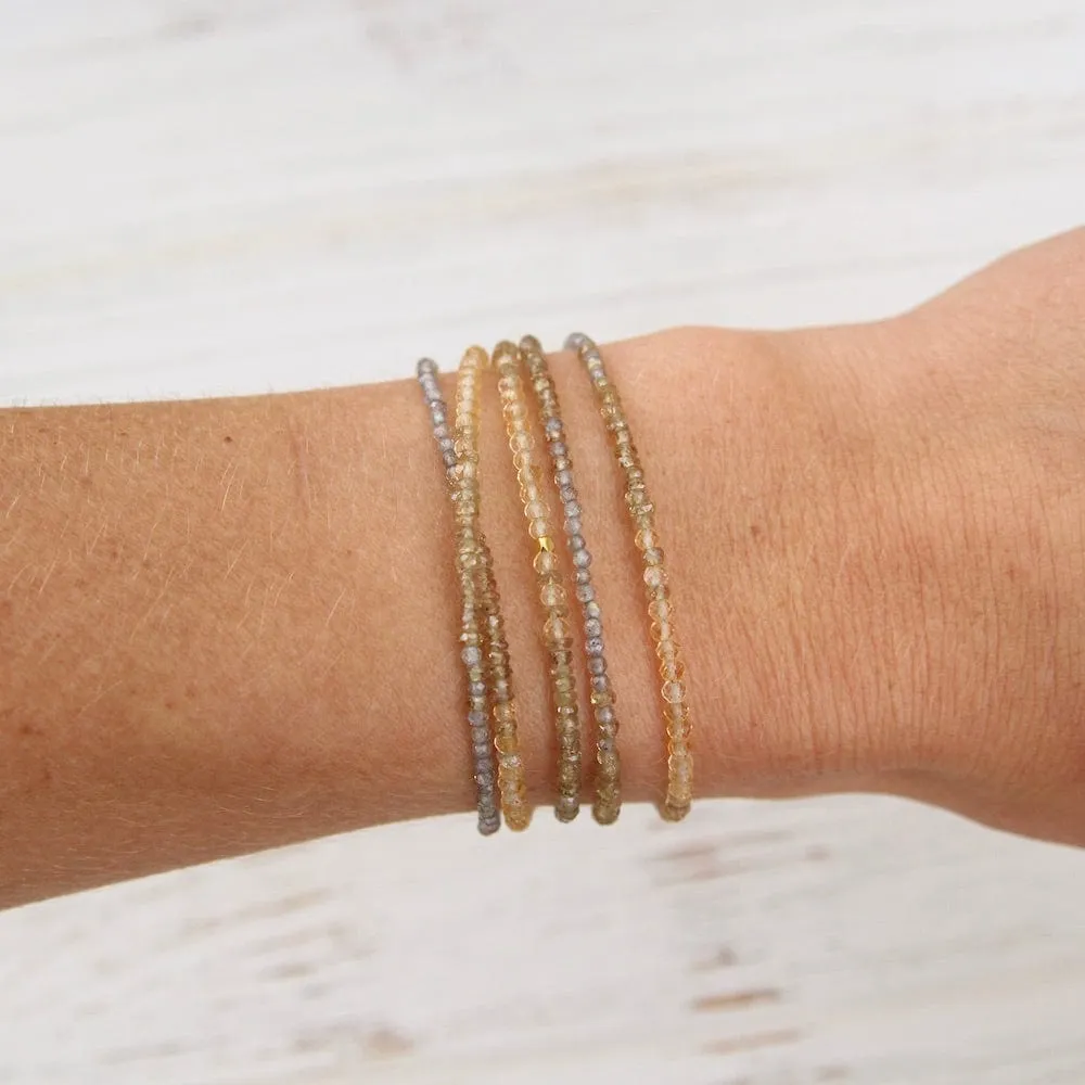 Ombre Golden Wrap Bracelet & Necklace