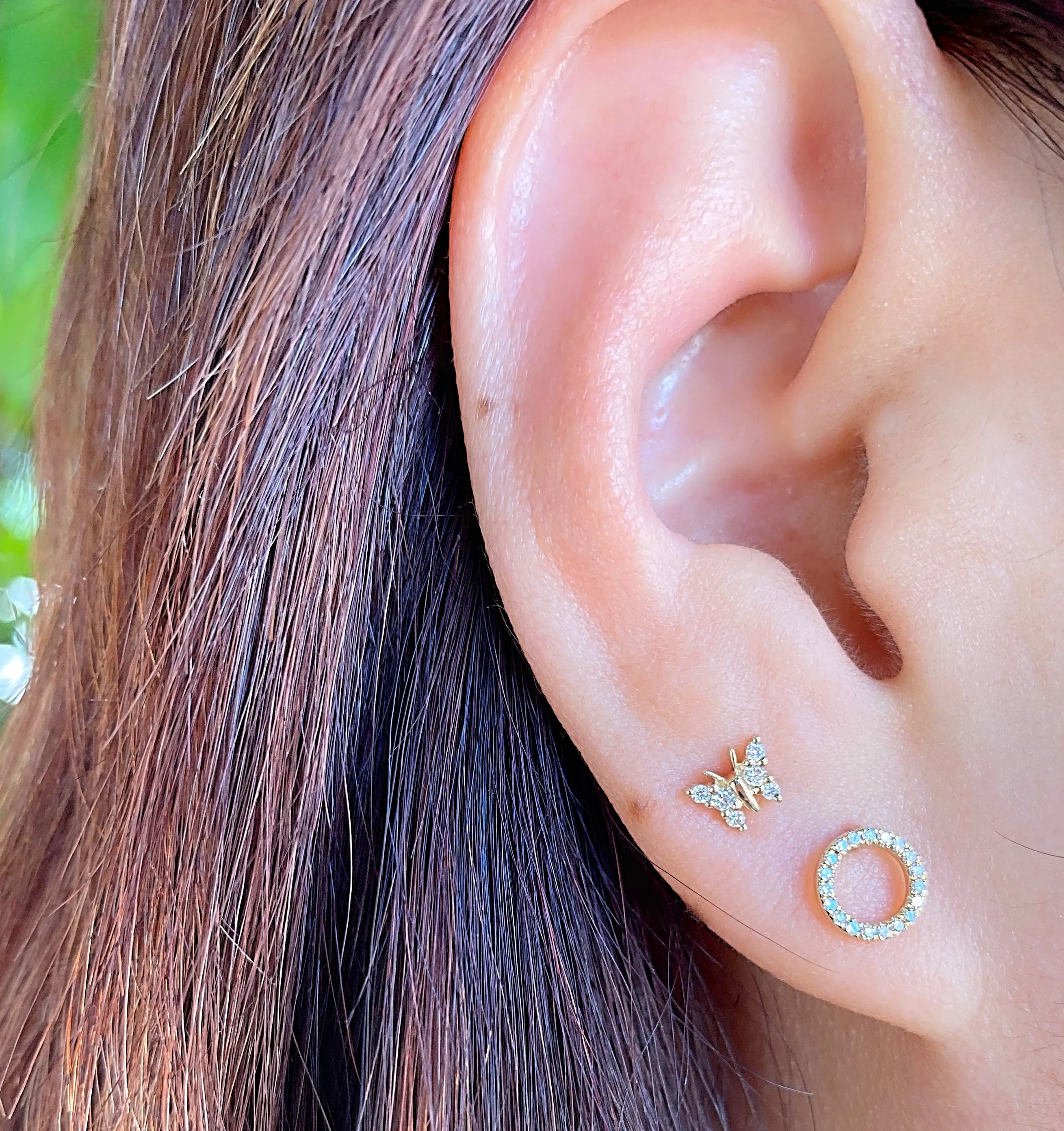 Open Circle Studs