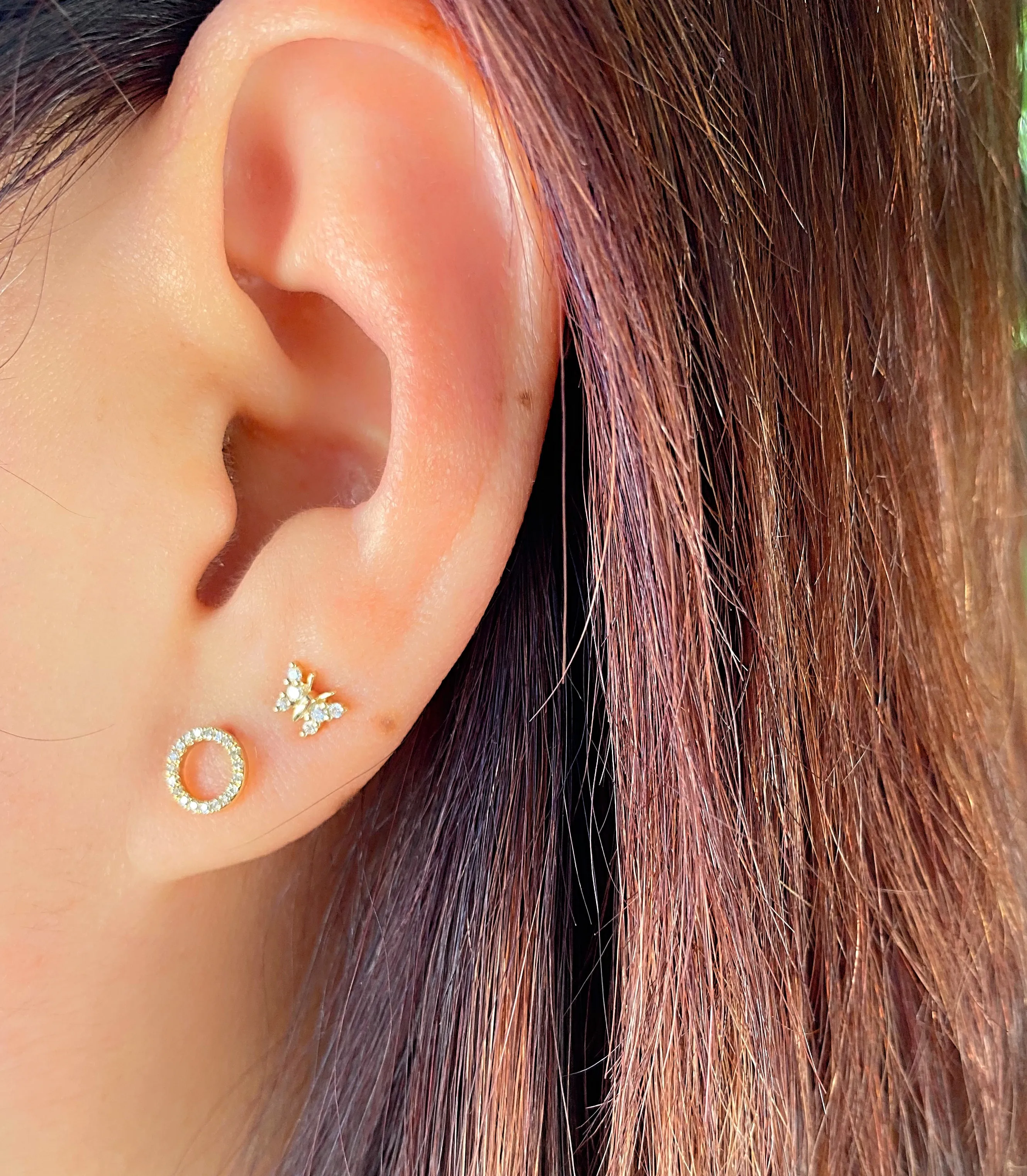 Open Circle Studs