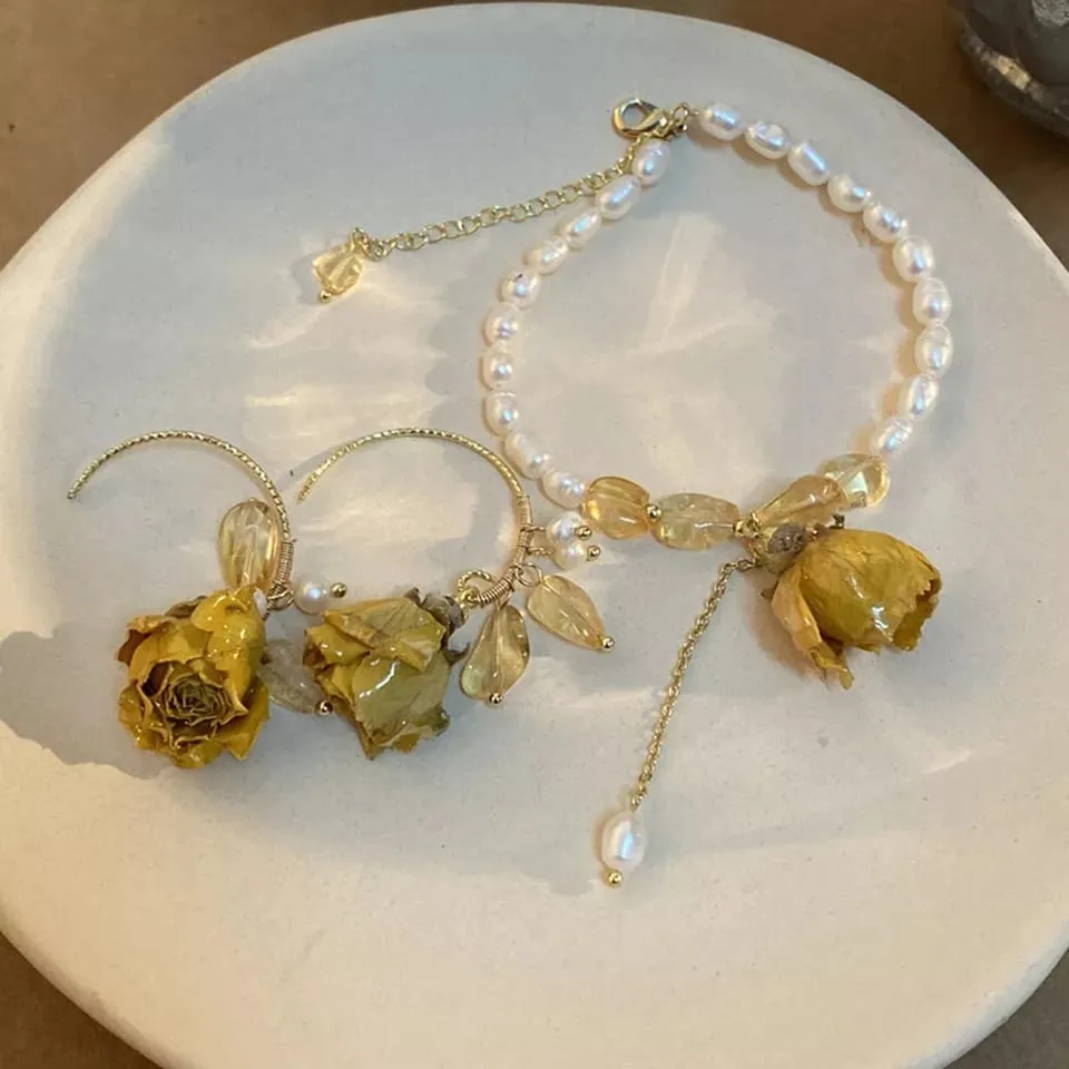 Pearl Rose Bracelet