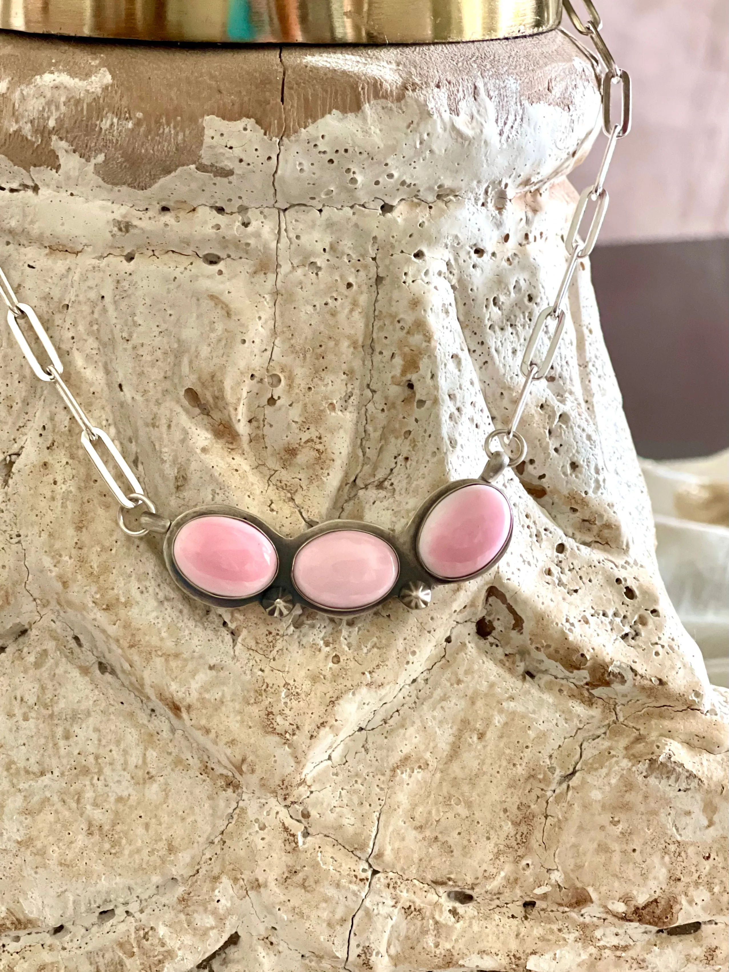 Pink-Conch In Sterling Silver