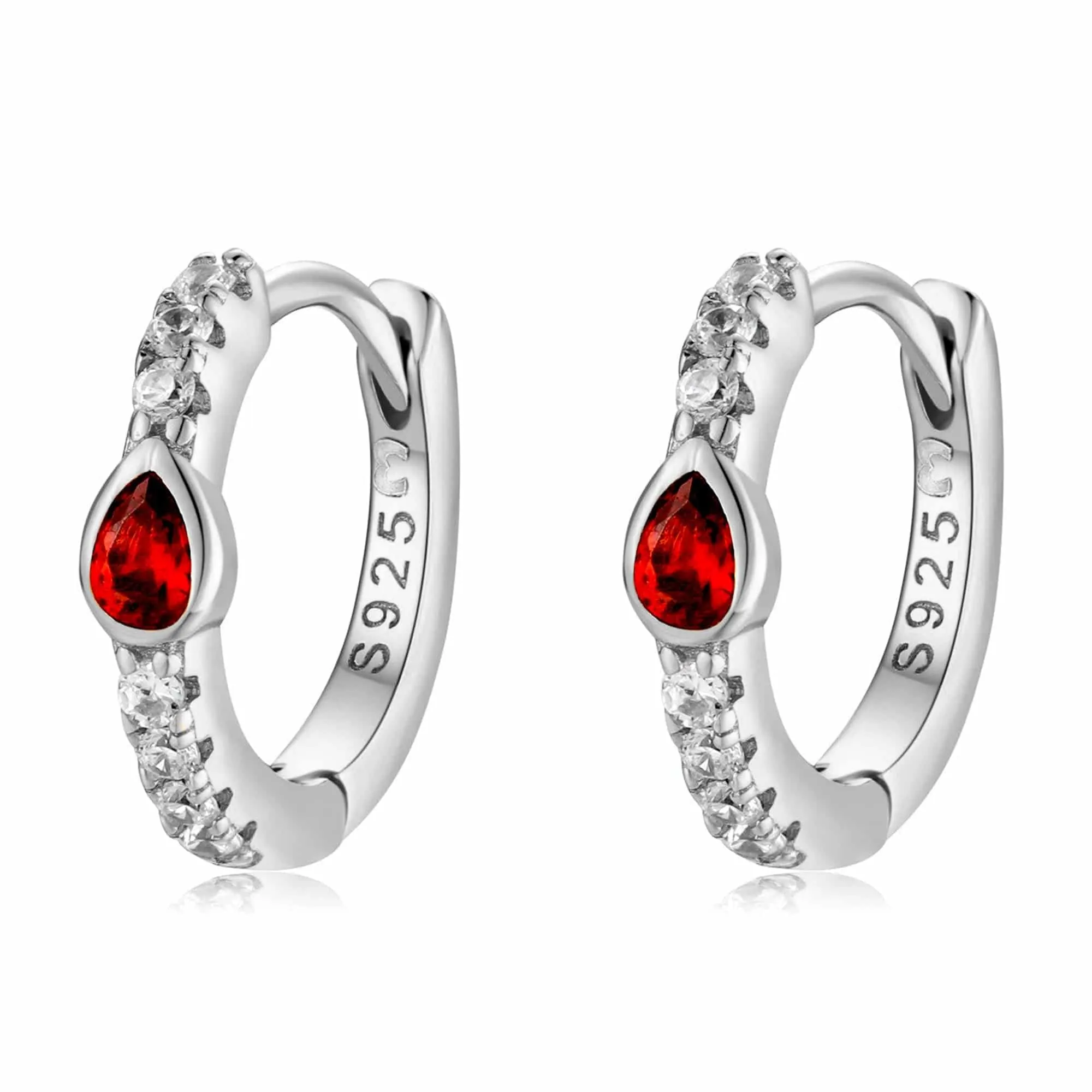 "Ruby Red" Earrings
