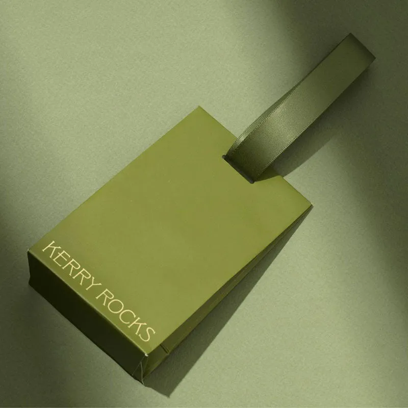 Rectangular Ring, Tourmalinated Quartz, 9kt Yellow Gold