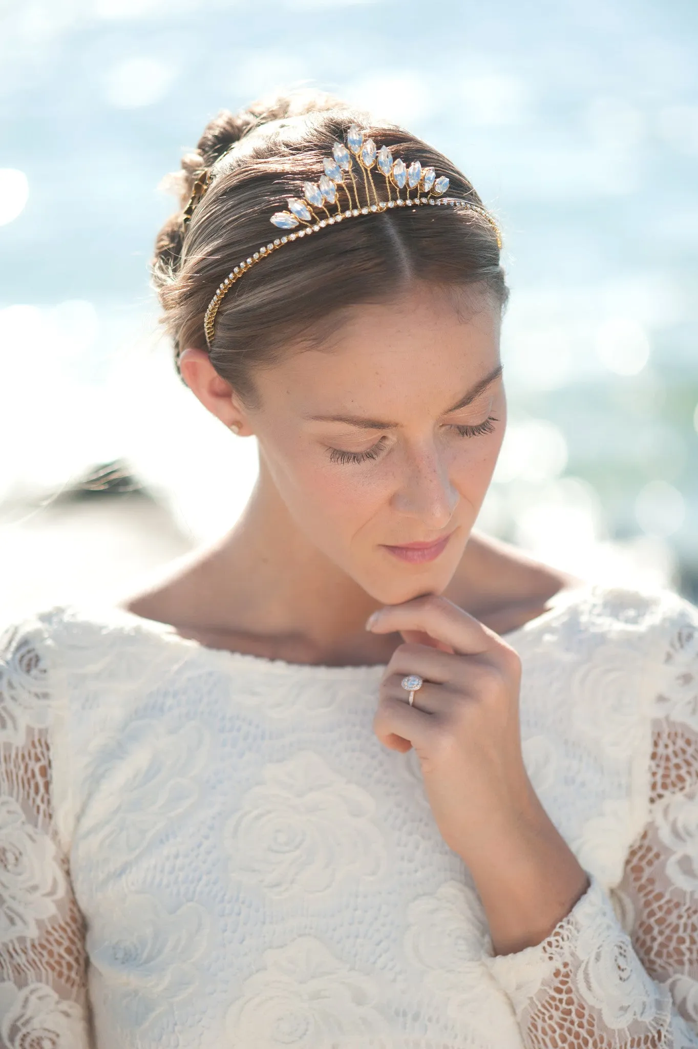 Rhinestone crown headband HP170625  Molly