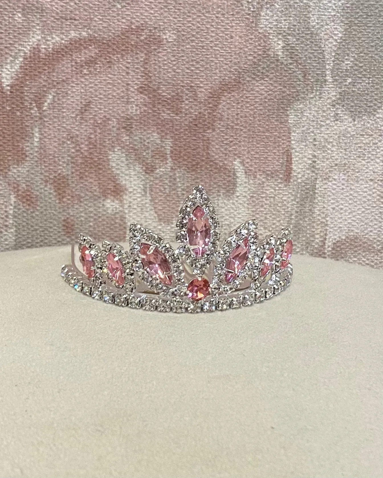 Rhinestone Pink Tiara