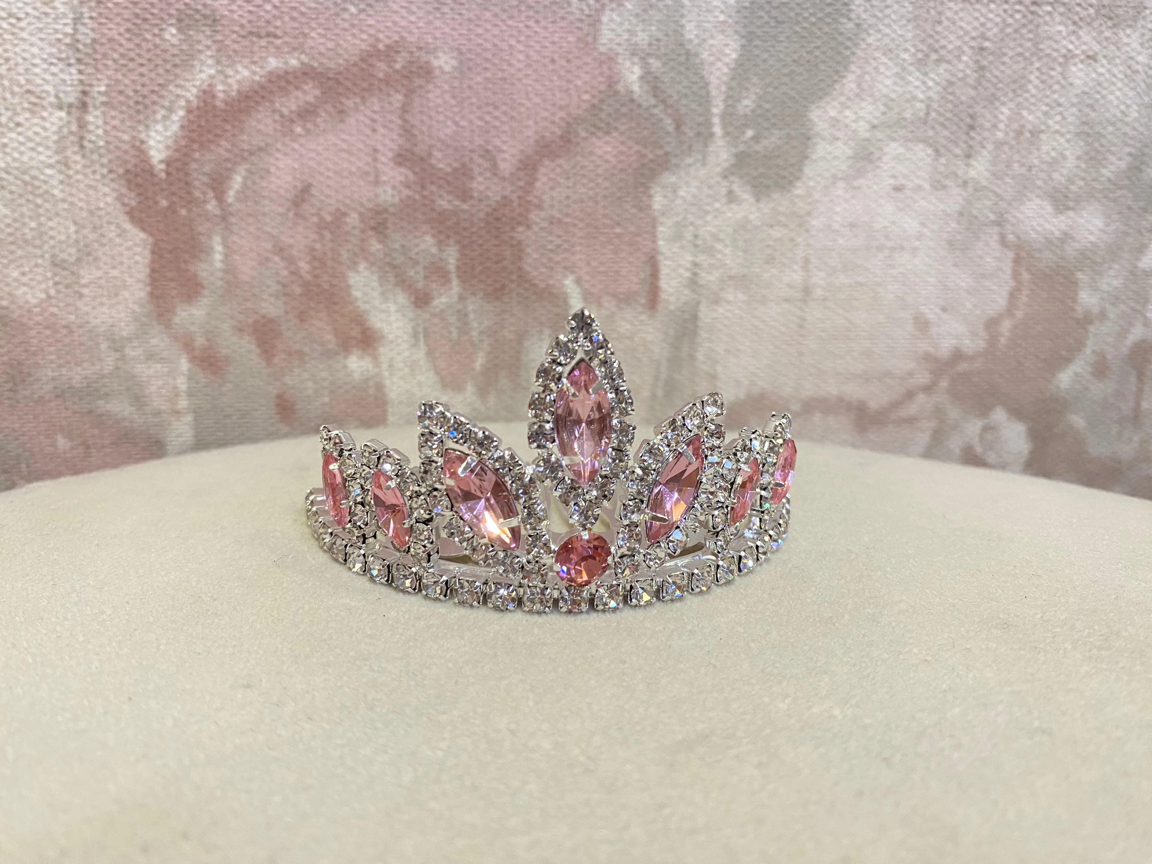 Rhinestone Pink Tiara