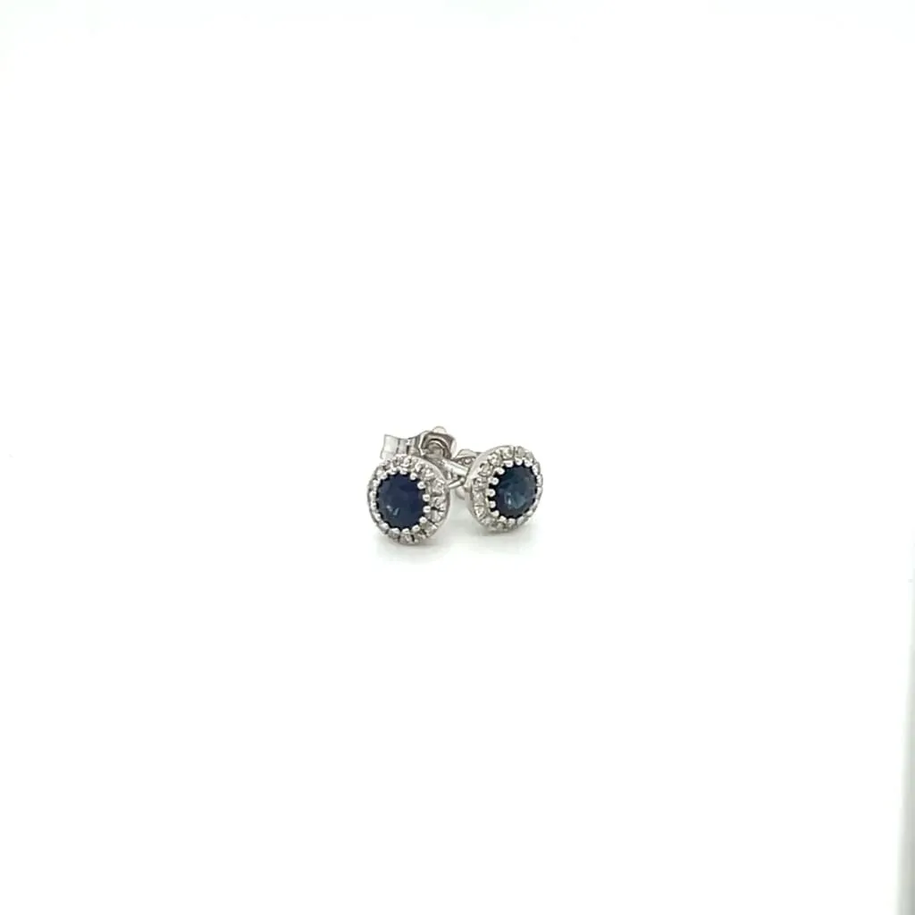 Sapphire and Diamond Earrings at Regard Jewelry in Austin, Texas