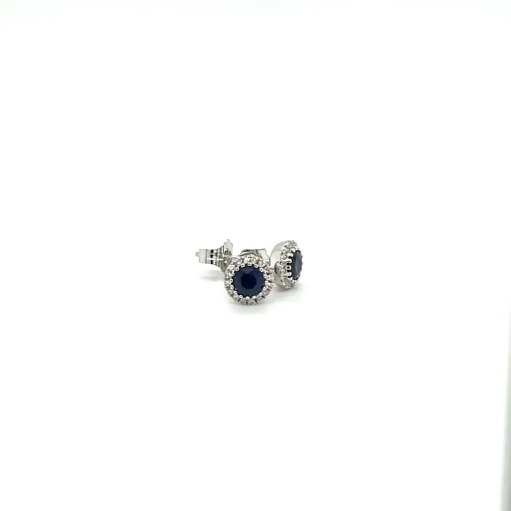 Sapphire and Diamond Earrings at Regard Jewelry in Austin, Texas