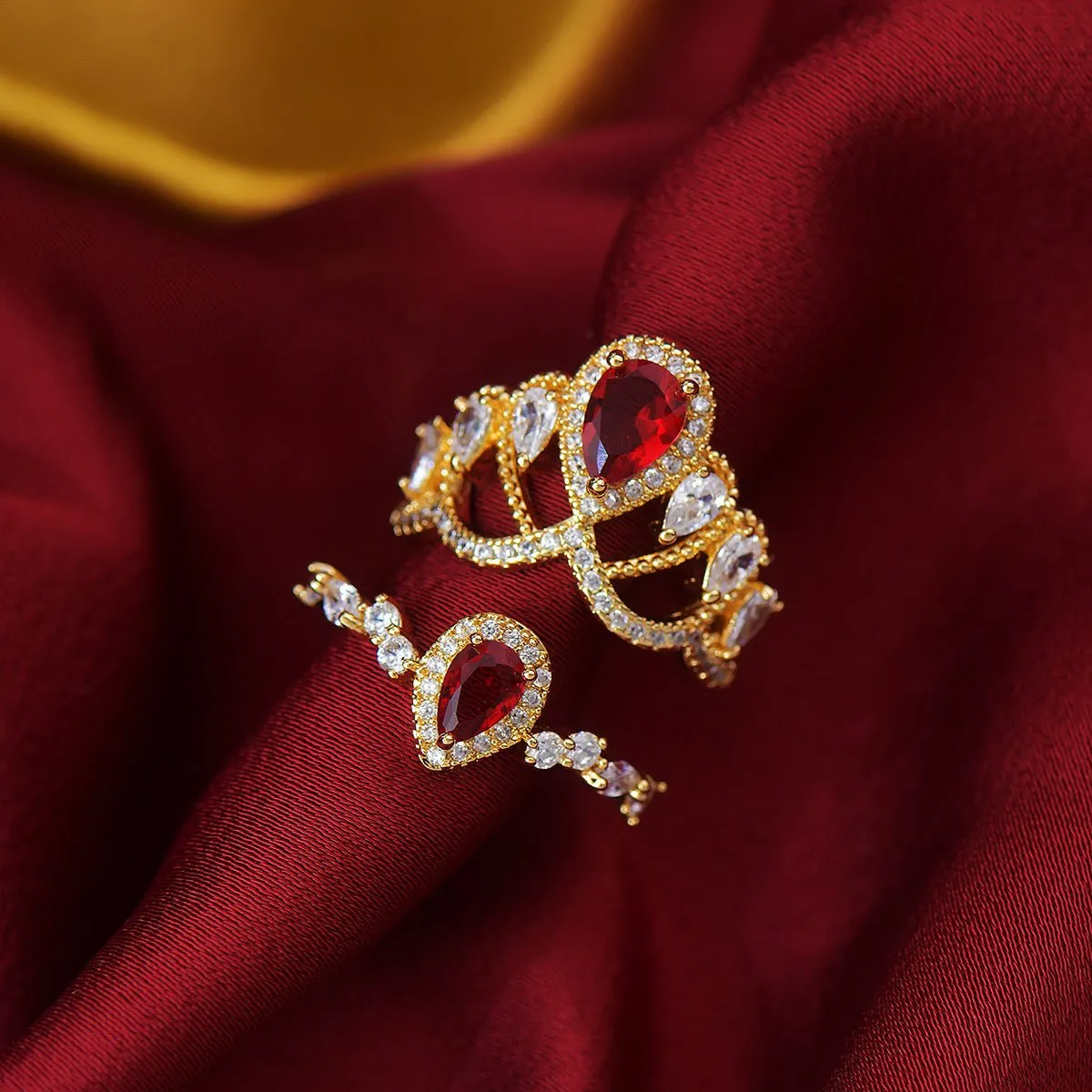 Scarlet Tiara Ring