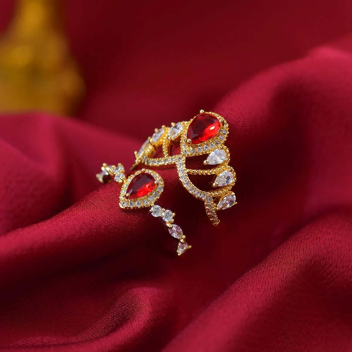 Scarlet Tiara Ring