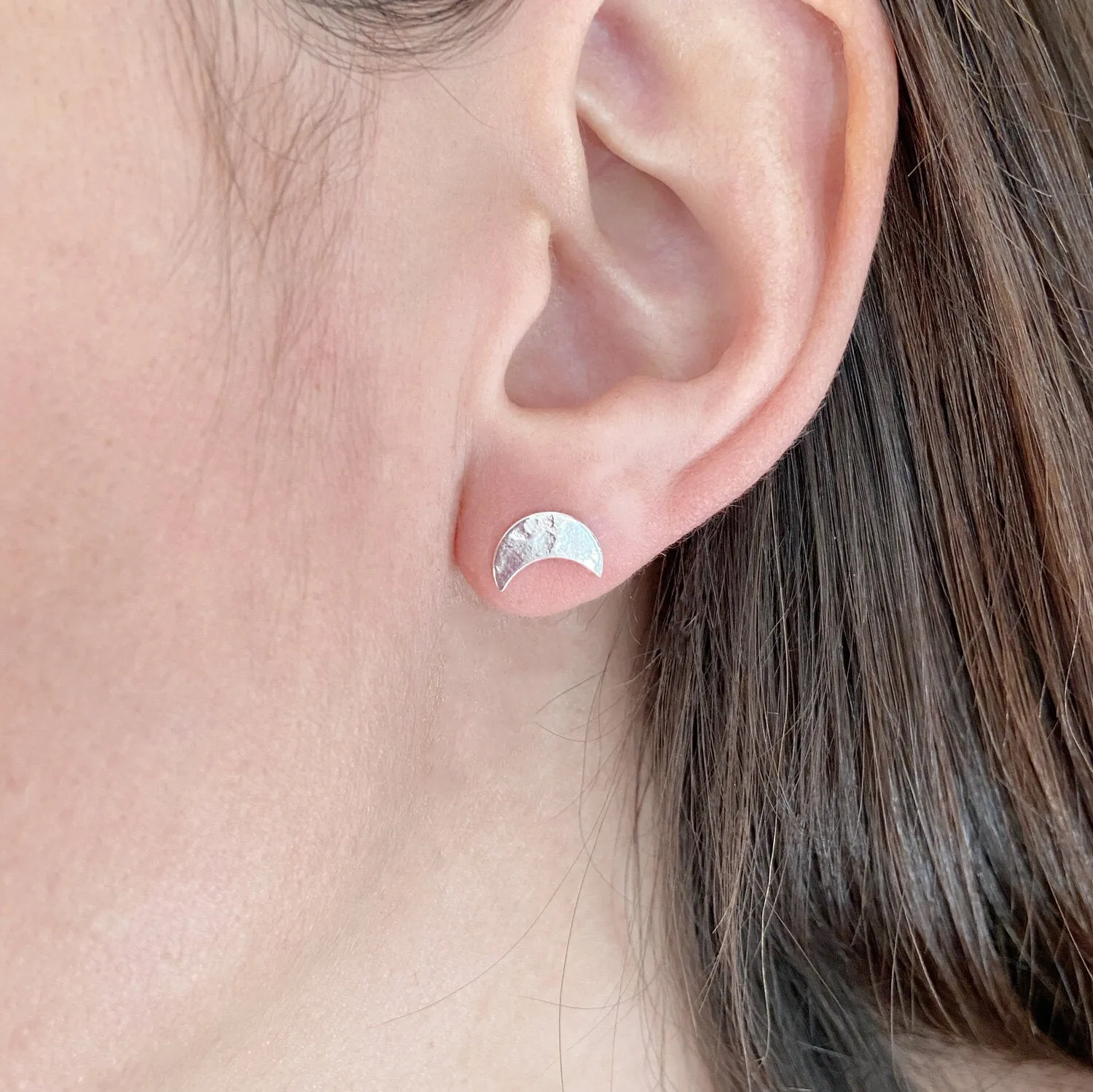 Selene Silver Studs
