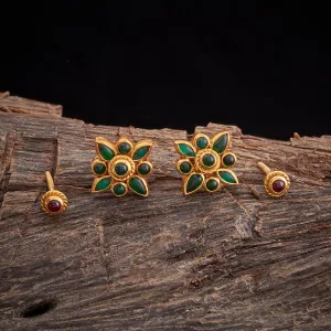 Silver Temple Earring 153723