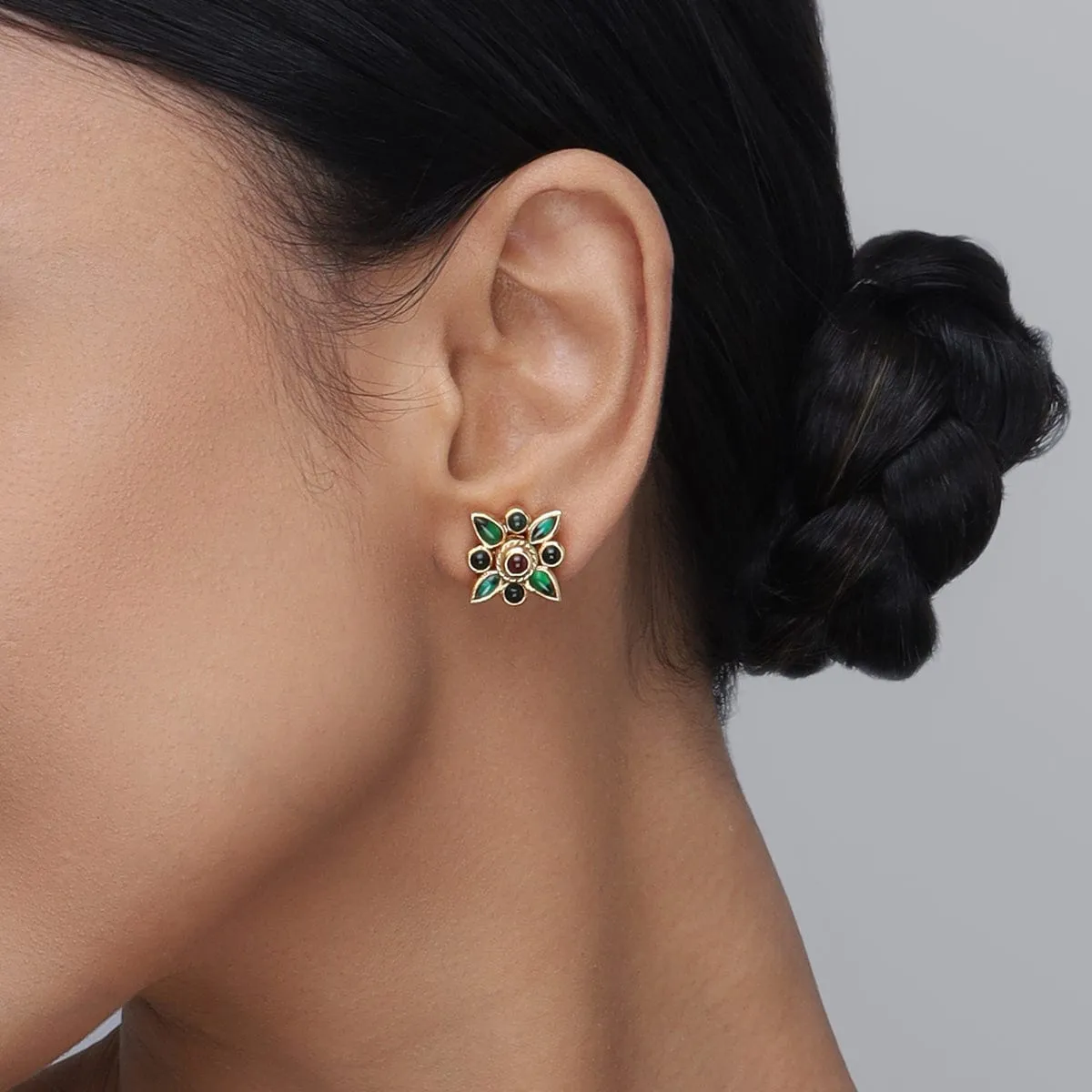 Silver Temple Earring 153723