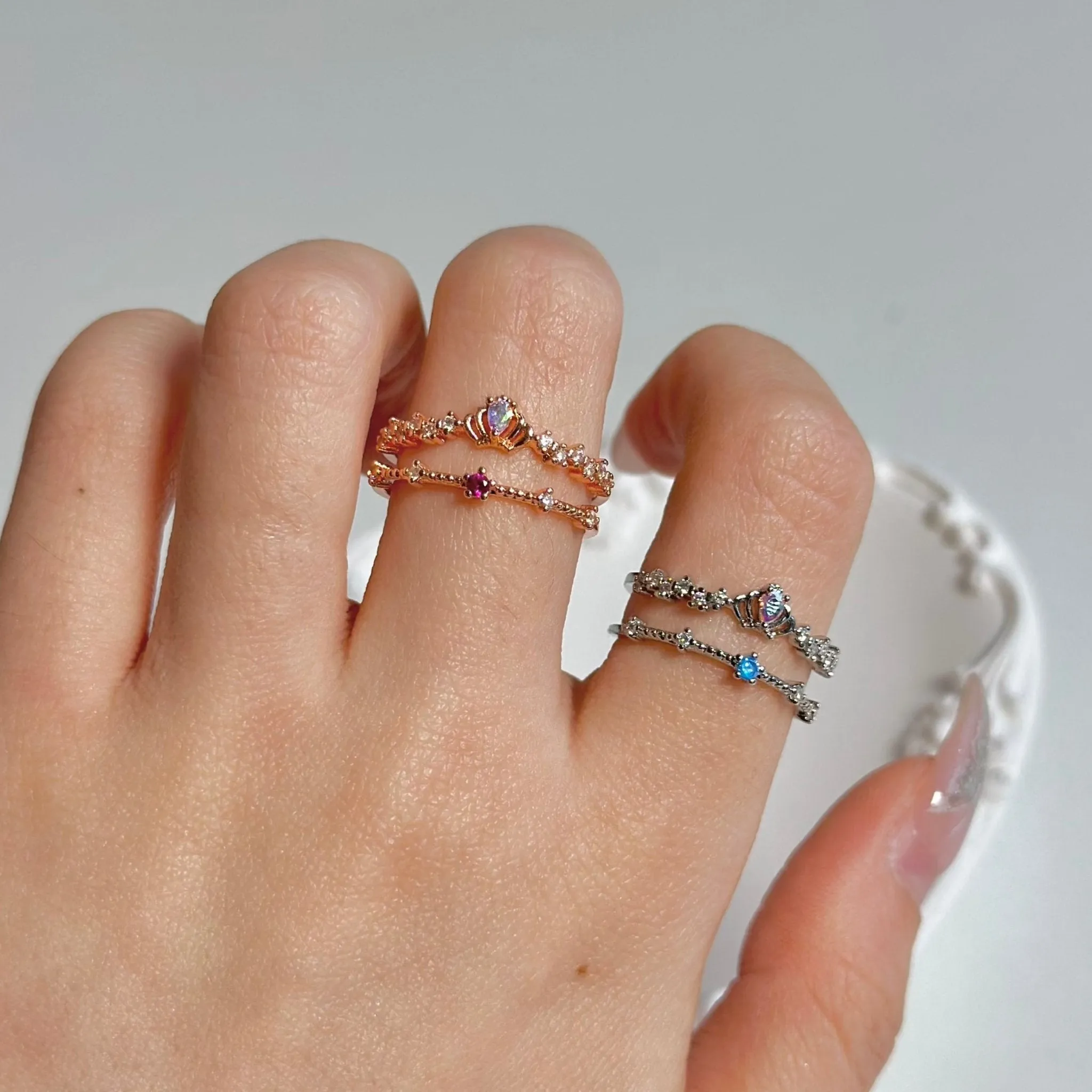 Silver Tiara Ring - Valentina