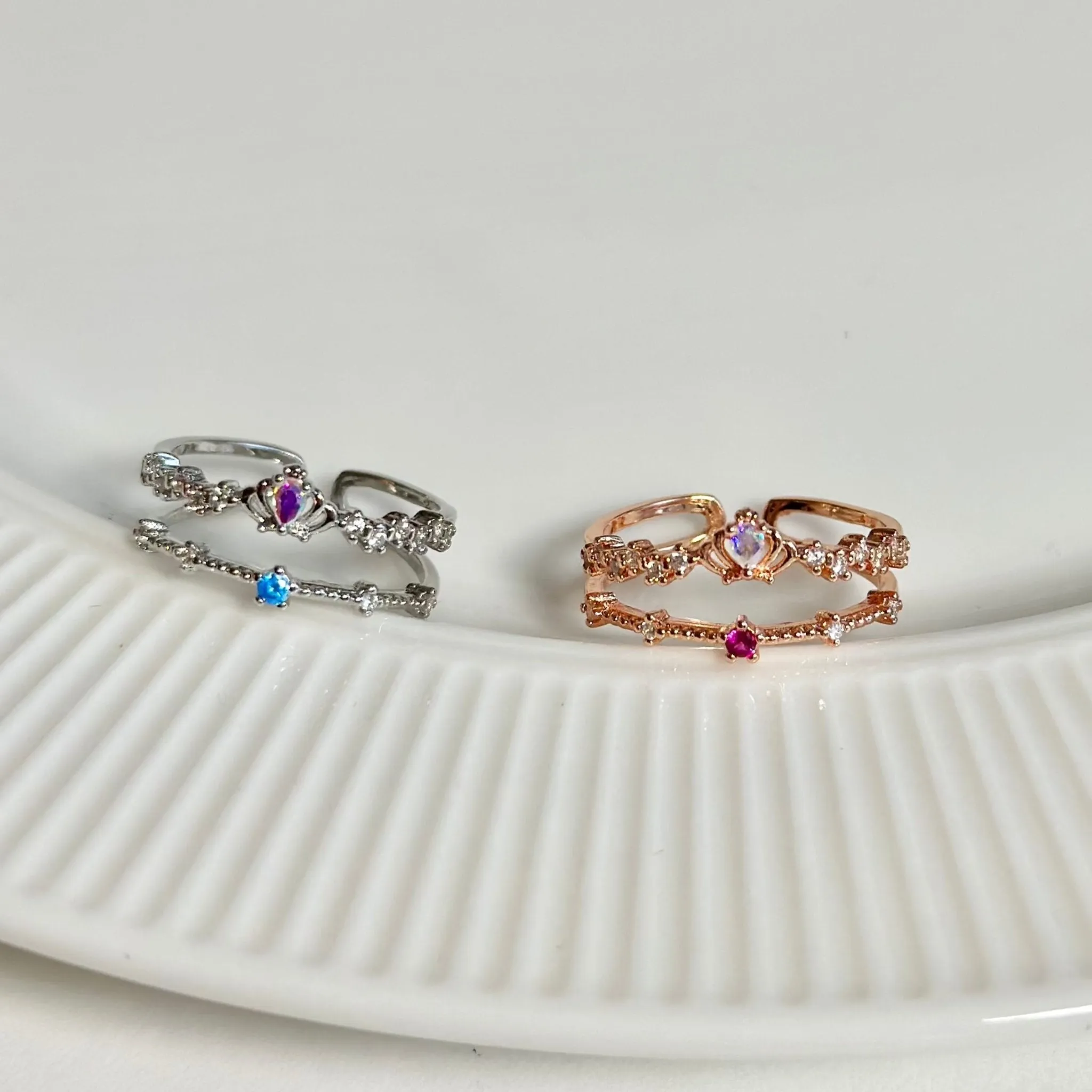 Silver Tiara Ring - Valentina