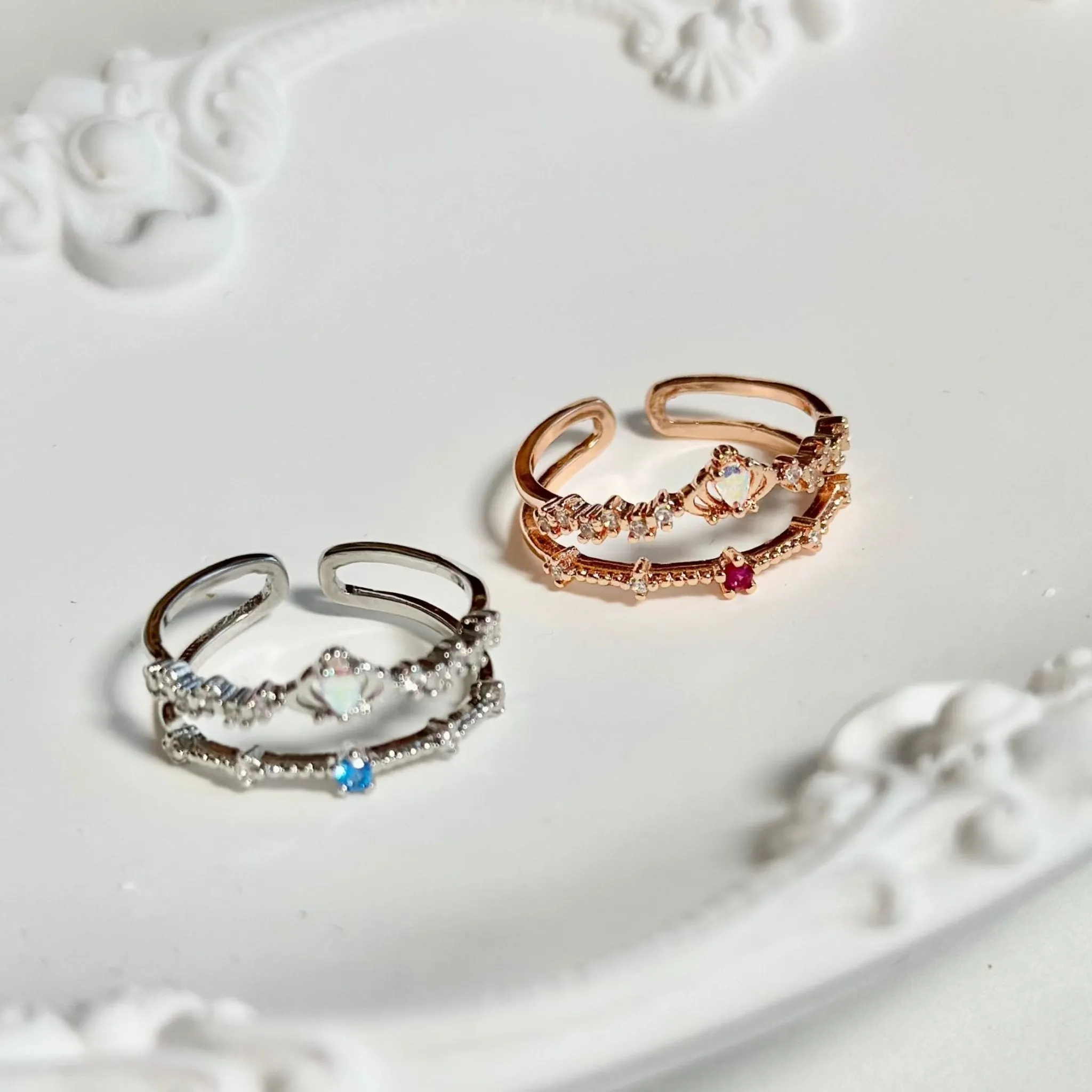 Silver Tiara Ring - Valentina